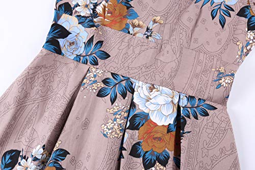Image of MINTLIMIT Women's 1950s Retro Vintage Cocktail Party 3 /4 Sleeve Swing Dress