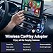 2025 Wireless CarPlay & Android Auto Adapter 2-in-1, Mini Size Converts Factory Wired to Wireless with 5Ghz WiFi Bluetooth, iOS 10+/Android 11+ & 2016+ Cars Supported