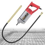 IMAYCC 1300W Elektrischer Betonrüttler, Innenrüttler Flaschenrüttler, 2M Vibrationsstablänge Betonvibrator, 4300 U/min Rührwellendrehzahl, 35mm Vibrationswellen durchmesser