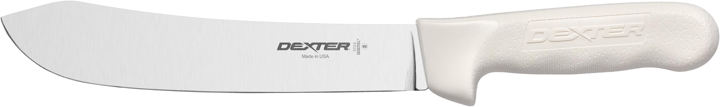 Dexter Outdoors 8” Butcher Knife – S112-8PCP, High-Carbon Steel Blade, Slip-Resistant Grip, SANI-SAFE Series, NSF Certified, Made in USA — Amazon image 8