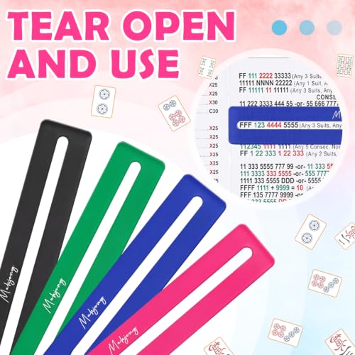Set de 4 Localizadores de Línea para Mahjong Acrílico Multicolor miniatura 3