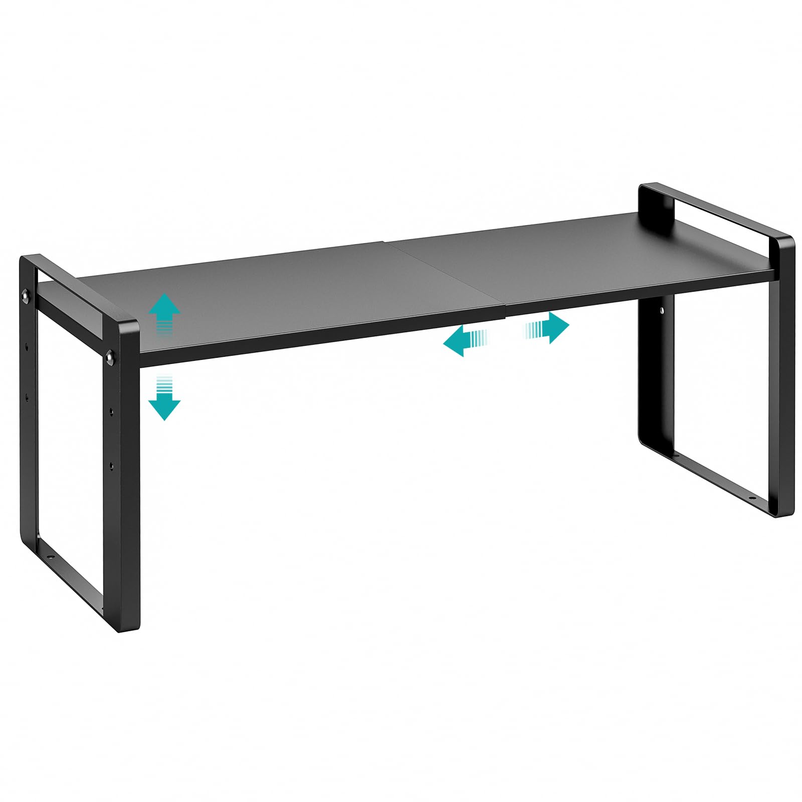 Photo 1 of Astrorhine Expandable Cabinet Organizer Shelves, 88lbs High Weight Capacity, Heavy-Duty Metal Storage Rack, Adjustable Cabinet Shelf for Kitchen, Pantry, Cupboard, Under Sink, Black, Patent Pending