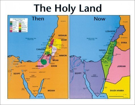 Chart-Holy Land Then & Now Wall (Laminated)