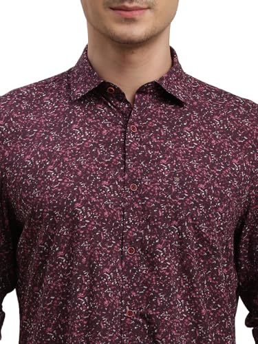Chemise en coton modal premium marron châtaignier coupe ajustée Turtle - 3
