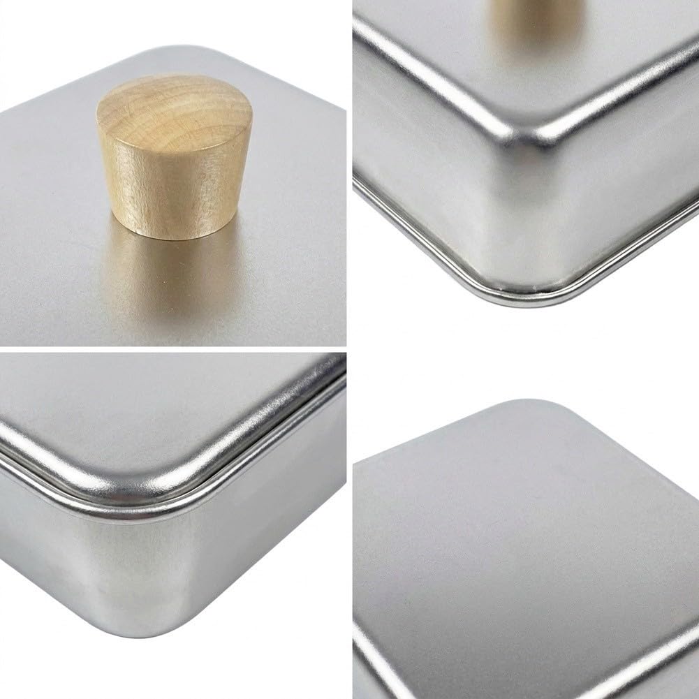 Coperchio Hamburger Acciaio 4Pz BBQ Coperchio Hamburger Acciaio(21 * 21 * 5CM BBQ Cover)