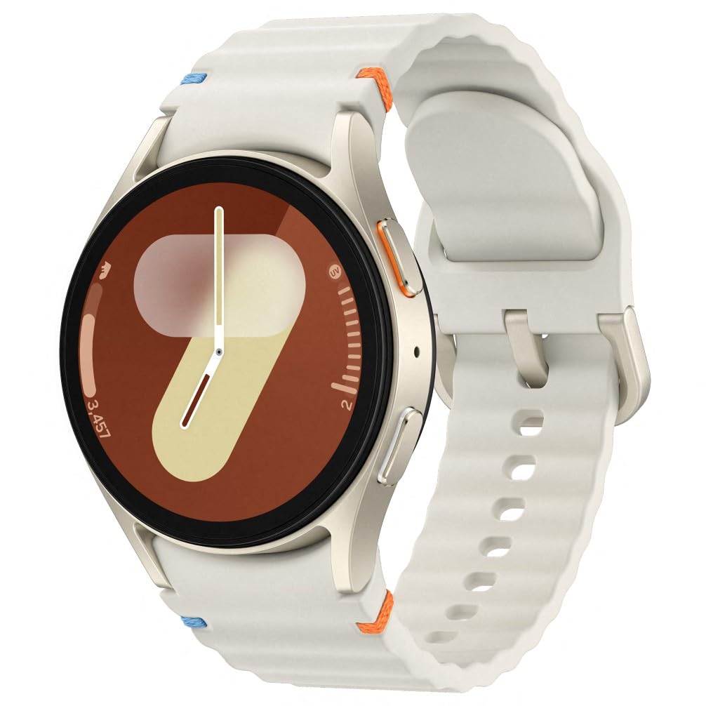 Samsung Galaxy Watch7 Cream with Galaxy AI, Smart Watch, Health Monitoring, Fitness Tracker, 40mm, LTE, 3 Year Samsung Extended Warranty (UK Version)