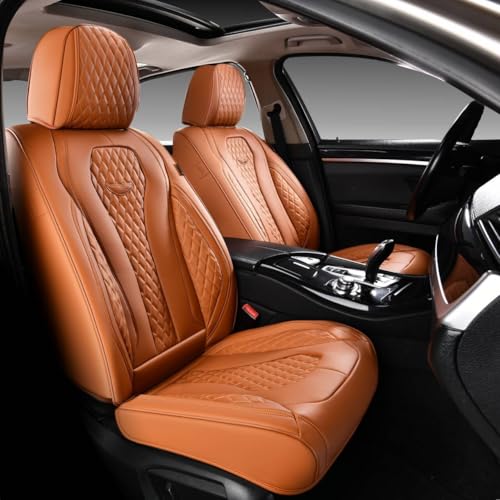 Image of Coverado Seat Covers, Seat Covers 2 Seats, Brown Car Seat Cover Front Seats, Luxury Automotive Seat Covers, Front Car Seat Covers Leather Car Seat Protector