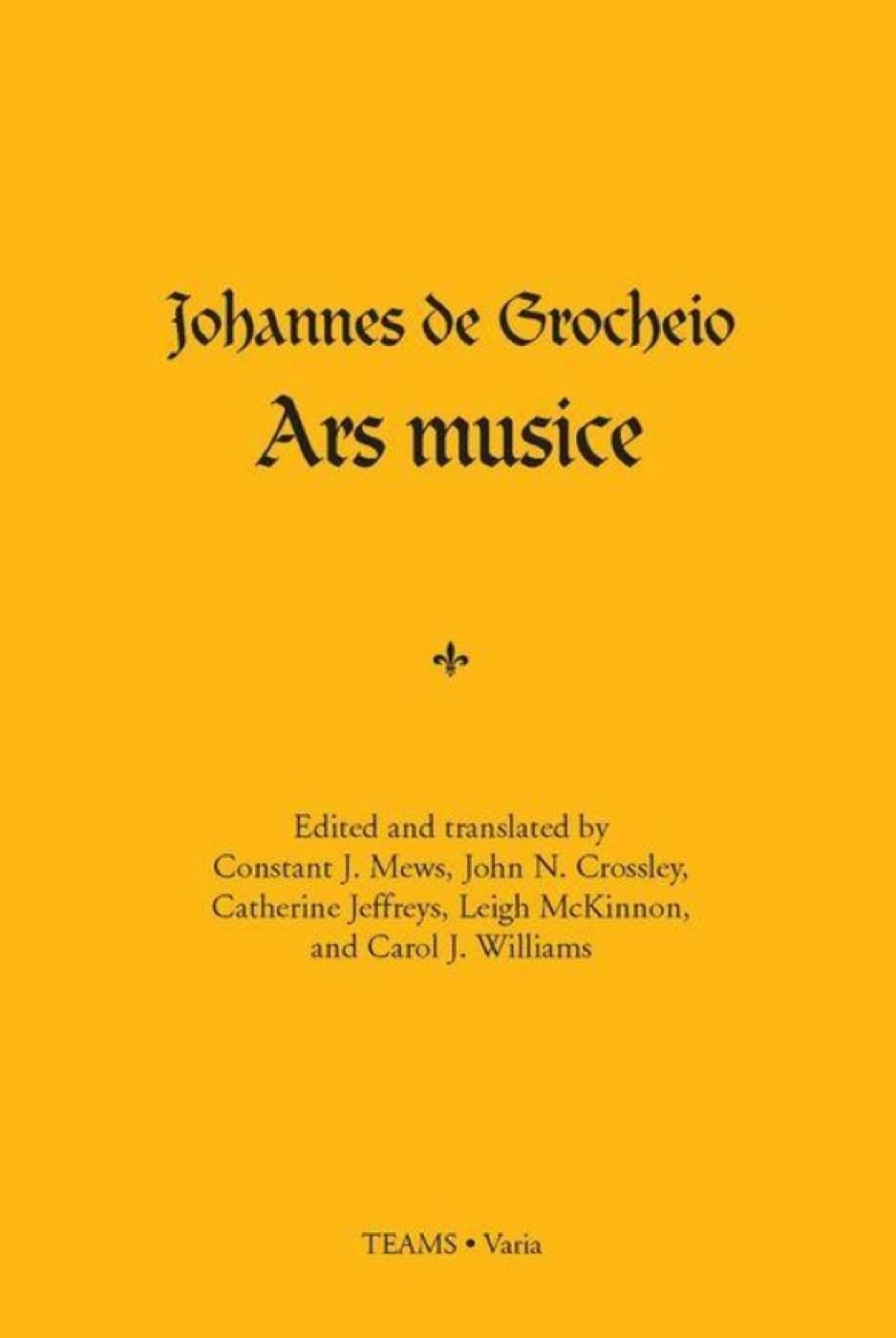 Ars Musice Johannes De Grocheio | Édition de référence pour musicologues