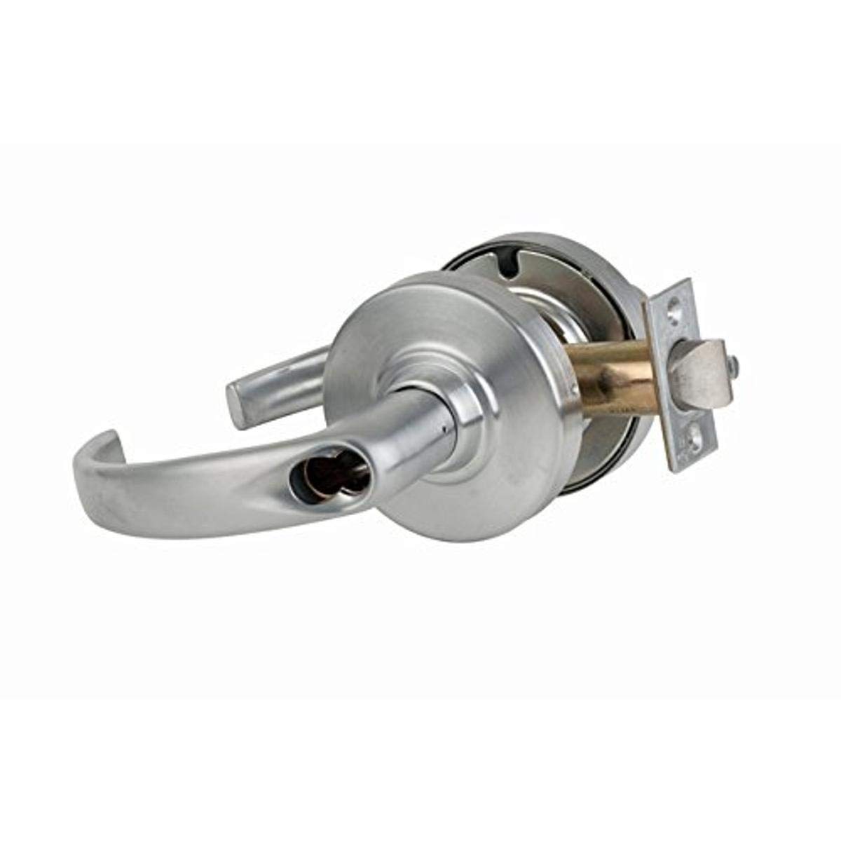 Schlage commercial ND53BDSPA626 ND Series Grade 1 Cylindrical Lock, Entry Function Turn/Push-Button Locking, Sparta Lever Design, Satin Chrome Finish