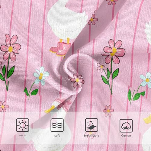 White Ducks Pink Flowers Toddler Girls's Underwear 2T 202c16203