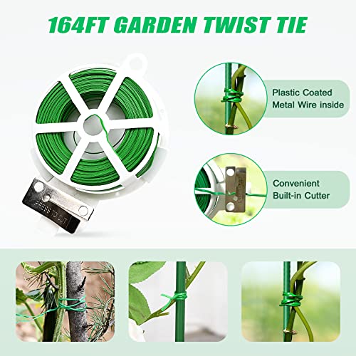 Docred Cucumber Trellis, 2 Pack Foldable A Frame Trellis For Raised Bed Climbing Plants, Vegetables, Includes Plant Support Clips, Twist Ties, Plastic Ties- Made From Pvc-Coated Steel #TOP6