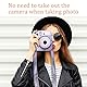 Fintie Tasche für Fujifilm Instax Mini 12 Sofortbildkamera - Premium Kunstleder Schutzhülle Reise Kameratasche Hülle Abdeckung mit abnehmbaren Einstellbar Riemen, Lila Marmor