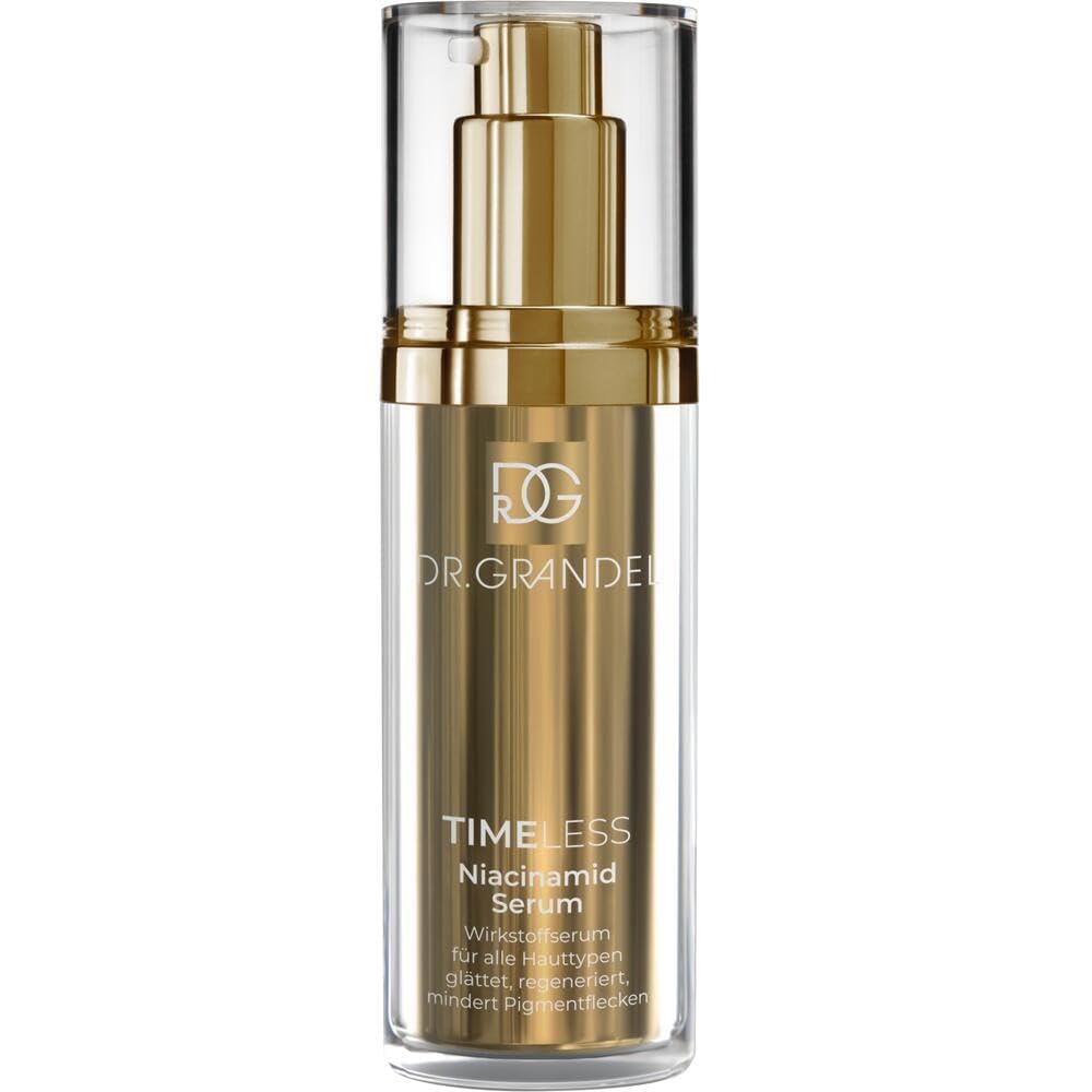 DR. GRANDEL TIMELESS Niacinamid Serum 24-Stunden-Wirkstoffserum 30 ml | Anti-Aging mit 10 % Niacinamid, glättet & regeneriert, mindert Pigmentflecken, für alle Hauttypen