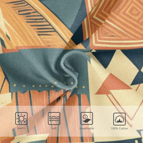 KLL Colored African Patchwork Motifs Toddler Boys' Comfort Nighttime Underwear Breathable Children Panties3