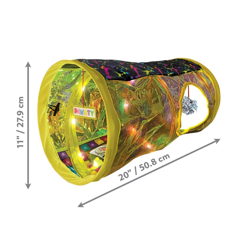 KONG PlaySpaces Rave Cave - Escondite para gatos con música/luces, casa plegable