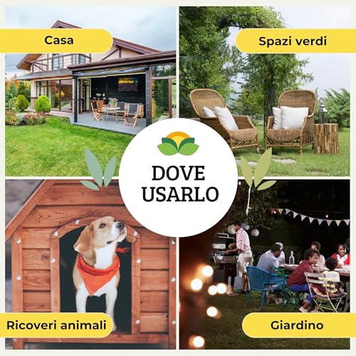 Albagarden - Insetticida Antizanzare Giardino x 1 Litro - Insetticida Concentrato per Esterno E Interno contro Zanzare Cimici Mosche Insetti Moscerini - Barriera Anti Zanzare - 7