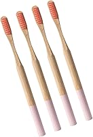 Vista 2 de GLEAVI Cepillo de dientes de bambú 8 piezas cepillos de dientes manuales de madera Cepillos de dientes Cepillo de dientes natural Cepillo de dientes