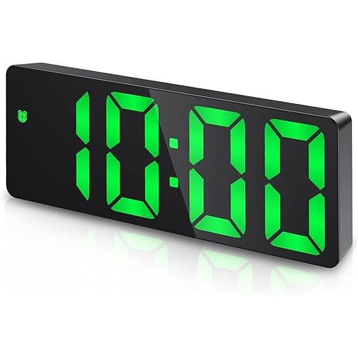 AMIR Alarm Clock, LED Clock for Bedroom, Electronic Desktop Clock with Temperature Display product