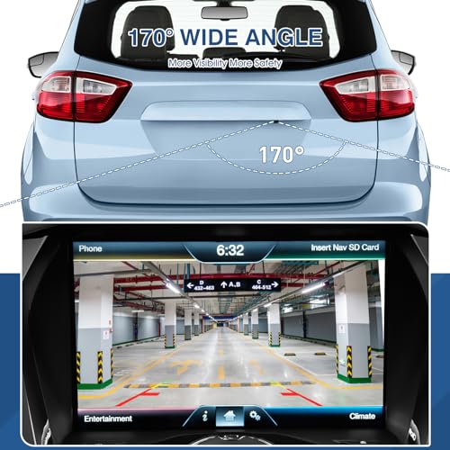 Image of Rear View Backup Reverse Camera Compatible with Ford C-Max Energi C-Max Hybrid 2013-2016 Replaces DM5Z-19G490-A DM5Z-19G490-B