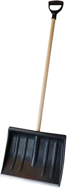 1.2M Snow Shovel Pusher Scooper MUCKING Out CLEARING CAR Spade Winter Metal 120CM Garden