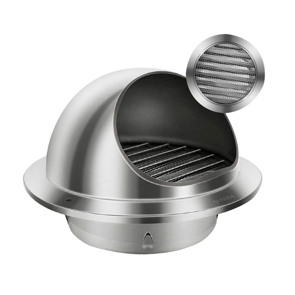 Copertura antipioggia per camino con rete in acciaio inox, protezione per tubi di scarico esterni