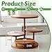 SHENLIU 4 Tier Round Cupcake Tower Stand for 50 Cupcakes, Farmhouse Wood Cake Stand with Tiered Trays Dessert Table Display for Wedding Birthday Baby Shower Tea Party
