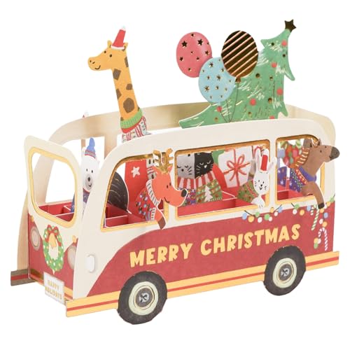 グリーティングライフ クリスマスカード パーティーカー アニマル EC-37