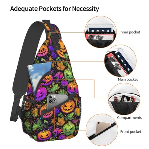 Frog Sling Backpack Chest Bag Crossbody Shoulder Bag Gym Cycling Travel Hiking Daypack For Men Women4