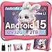 SUAAT Kid Tablet 9 Zoll Android 15, Octa-Core, 12 GB RAM + 32 GB ROM (2 TB TF), WiFi 6, 1340 × 800, GMS, Widevine L1, Bluetooth 5.0, 5000 mAh, SD-Kartenunterstützung, Eva-Schutzhülle – Rosa
