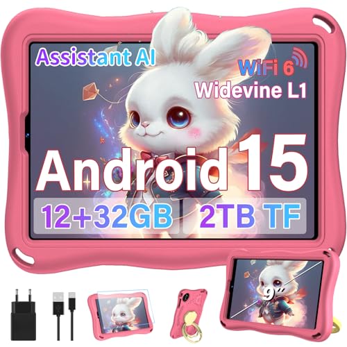 Android 15 + 8 core + 12 GB di RAM: tablet per bambini da 9 pollici con il più recente sistema operativo Android 15, dotato di un potente processore a otto core che garantisce una risposta rapida, una gestione fluida di più attività e una maggiore sicurezza. I 12 GB di RAM e lo spazio di archiviazione espandibile da 1 TB tramite scheda TF offrono una capacità più che sufficiente per applicazioni educative, giochi, video e file.
