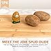 Joie Spud Dude Potato Brush, Vegetable and Fruit Scrubber, Produce Cleaner, Cute Kitchen Gadget, Dishwasher Safe