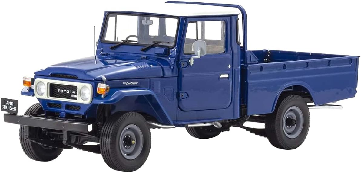 Kyosho 1/18 Scale Toyota Land Cruiser FJ40 Truck Dicast Model, Blue