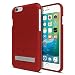 Seidio SURFACE with Metal Kickstand Case for iPhone 6 ONLY [Slim Protection] - Retail Packaging - Garnet Red