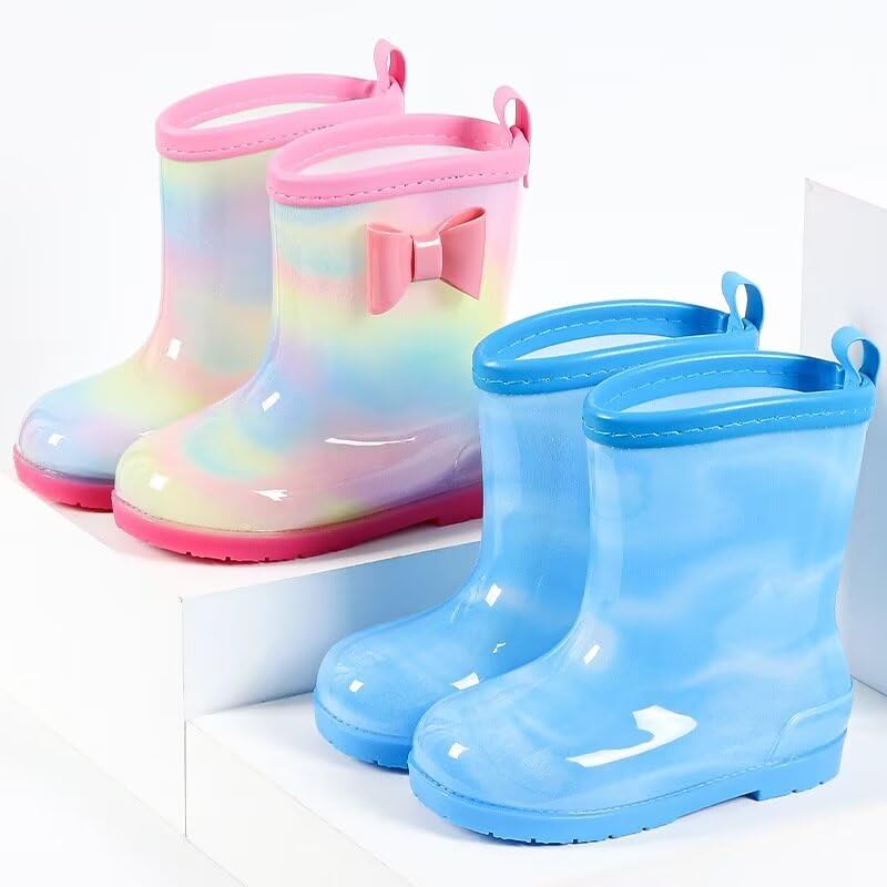 Kids Boy Girl Soft Fashion Rain Boots for Walking Water Sport School3