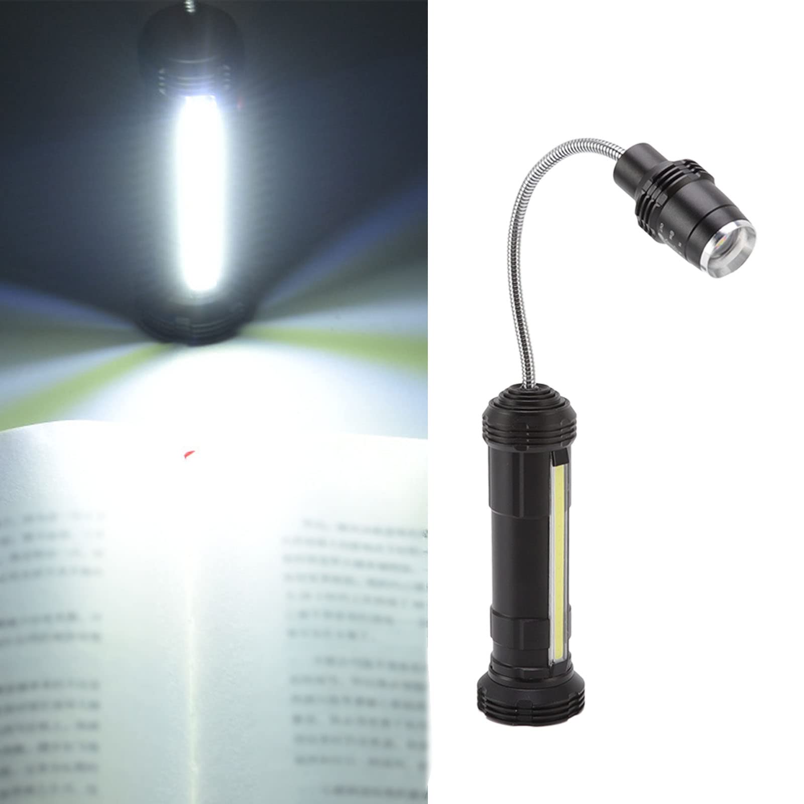 Luz para Parrilla de Barbacoa, Base Magnética Impermeable Resistente Al Calor Cuello de Cisne Flexible Ajustable Luz para Parrilla de Barbacoa Luces Laterales COB Luces LED Recargables para Barbacoa