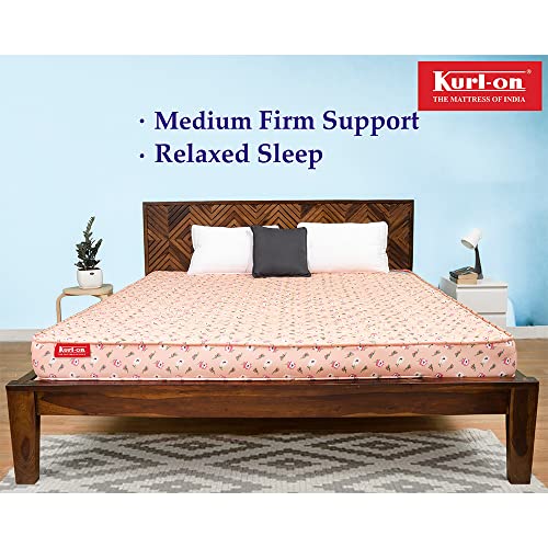 Image of Kurl-On Mattress | Mattress Single Bed, High Density Foam Mattress, 6-Inch Bed Mattress, Mattress Single Size, Sturdy Heavy Duty Foam (78x36x6 Inches, Medium Firm Support)-Jade P
