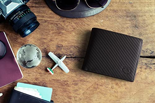 Image of Stealth Mode Leather Bifold Wallet for Men With ID Window and RFID Blocking