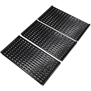 Criditpid Grill Emitter Plates for Charbroil Performance Tru-Infrared 3 Burner 463371719, 463371316, 463370719, 463371116 Gas Grill, Porcelain Steel Cooking Grates for Char-Broil.