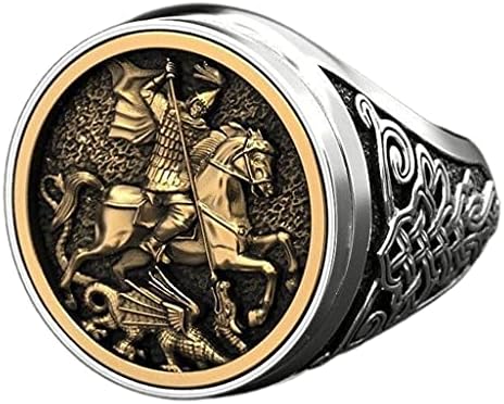 Rings, Men's Rings Handmade Jewelry Gifts Sovereign Saint George ...