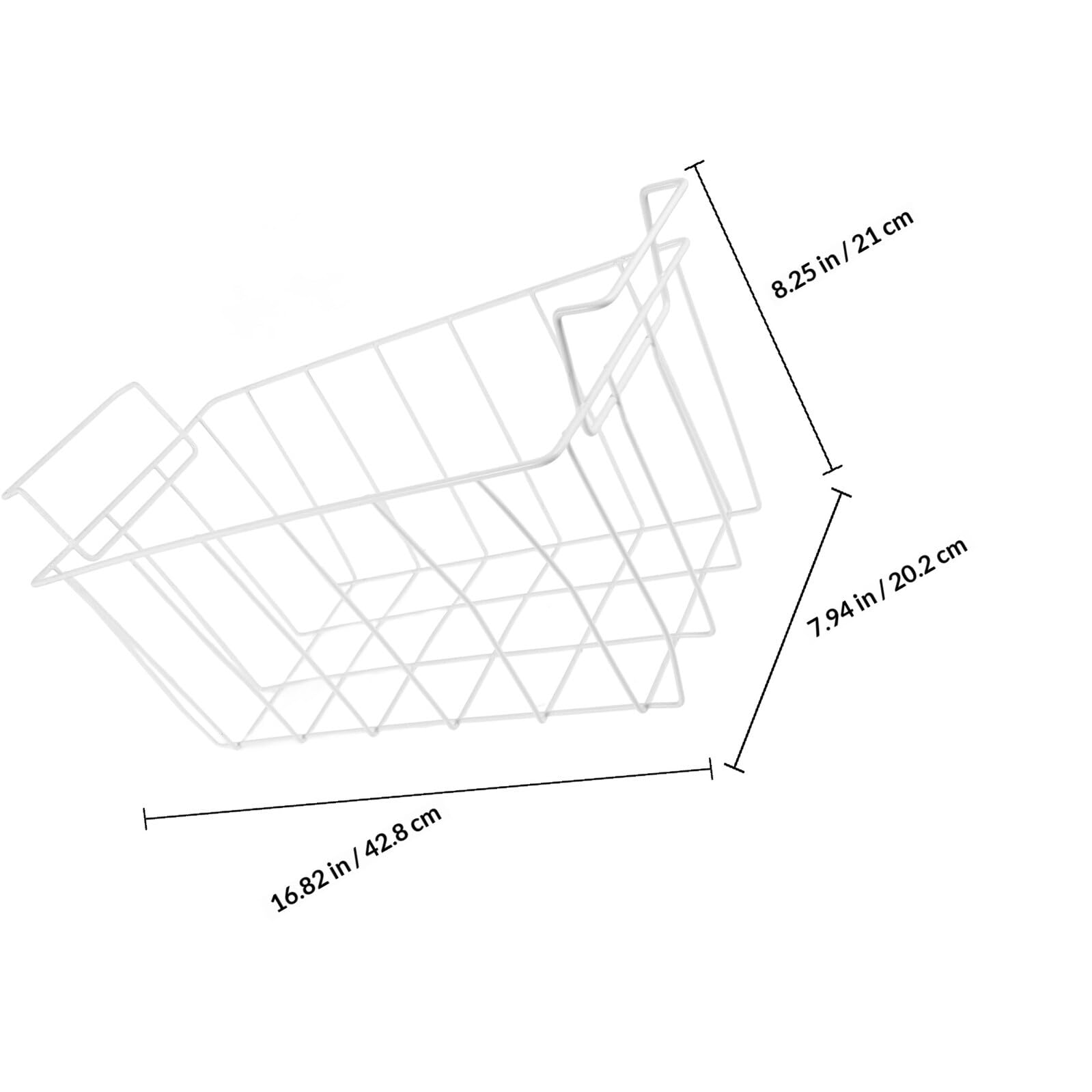 Acero Cesta de Congelador Blanco Horizontal para Nevera
