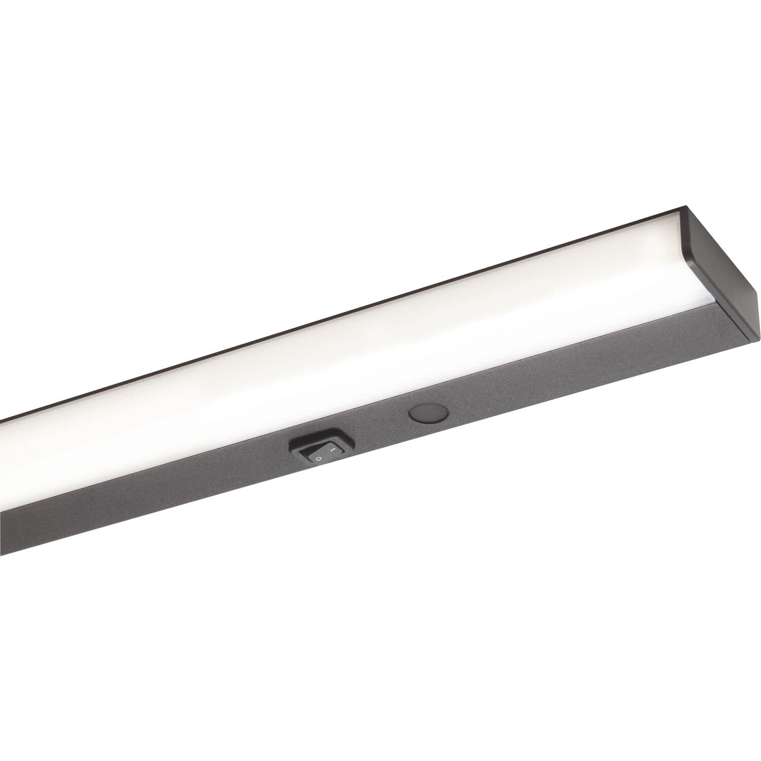DOMUS LINE LED Unterbauleuchte Wolf 120cm Küche, Schrankleuchte Unterbau neutralweiß 3900K mit Direkanschluss, 230V Aluminium schwarz