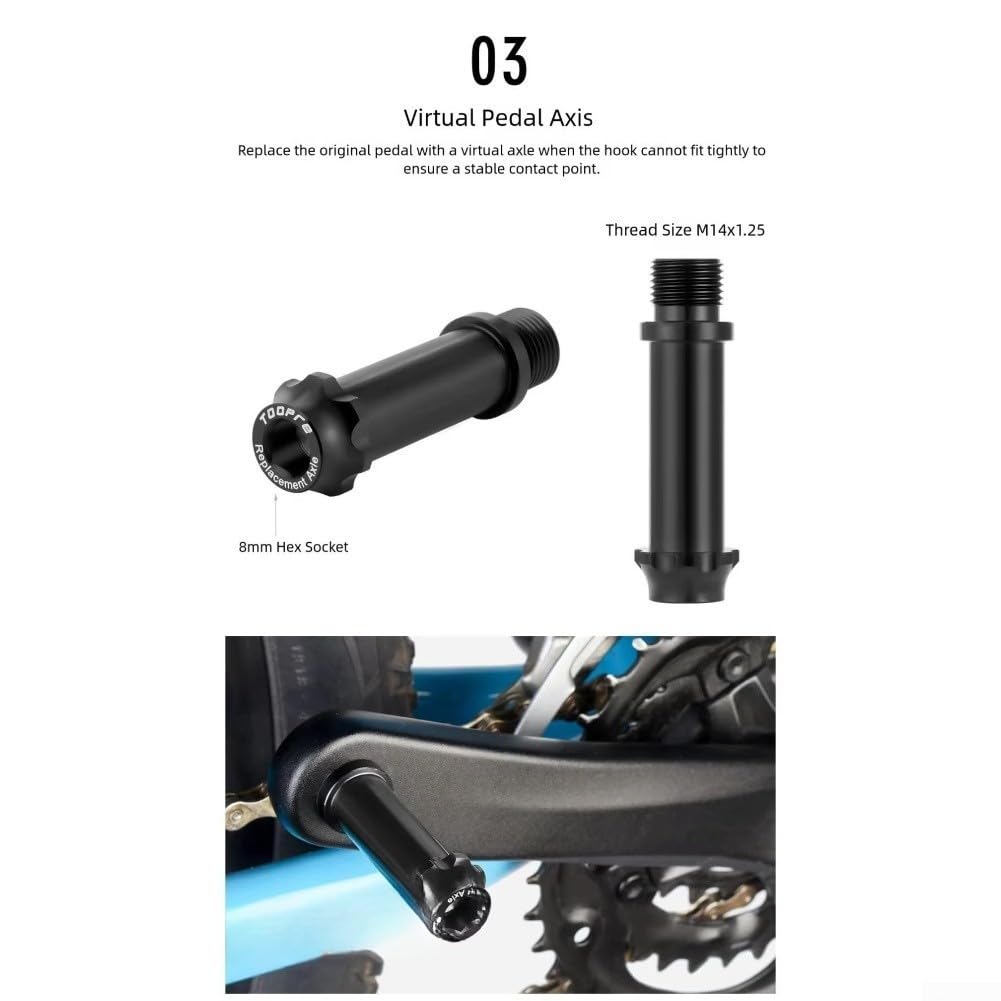 per Mountain Road Bike Crank Puller con chiave esagonale per Mountain | Lega di alluminio CNC, cuscinetti sigillati in acciaio, rotazione regolare, funzionamento facile, ingegneria precisa