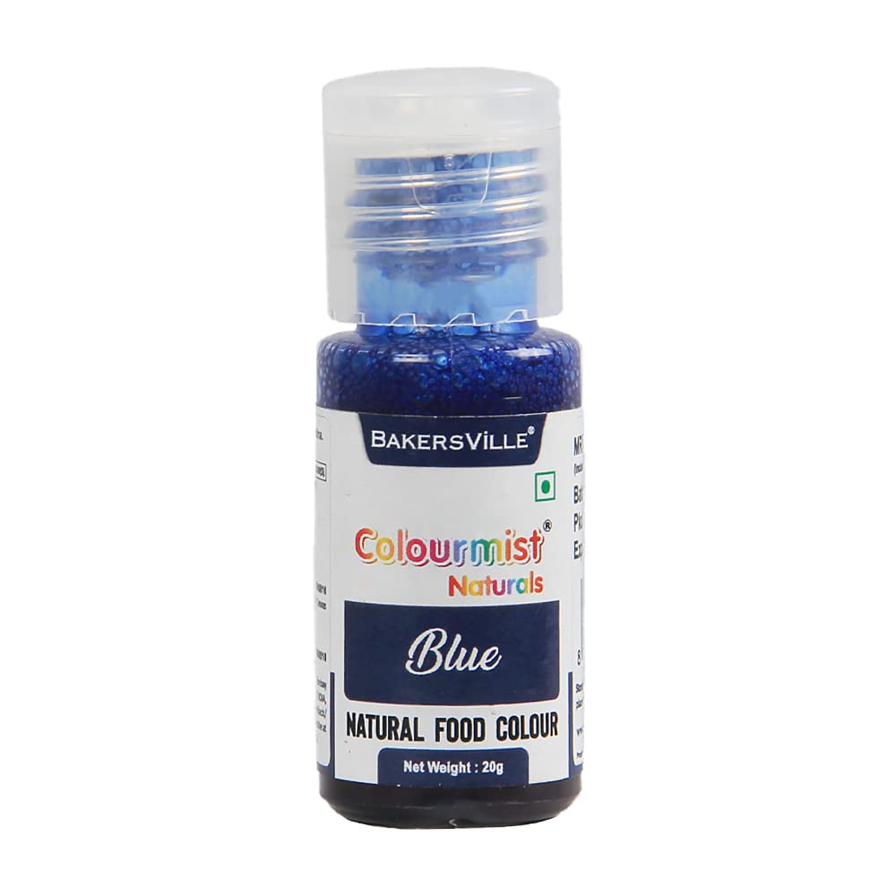 Colourmist Natural Edible Food Colour, (Blue), 20 Gram | Natural Food Colour For Cream/Icing/Cake/Frosting/Dessert/Milkshake/Baking | (B09KM3SBXJ) Amazon Price History, Amazon Price Tracker