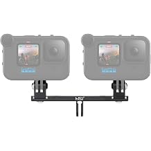 HSU Aluminum Dual Twin Mount, 1/4-20 Cold Shoe Mount Adapter