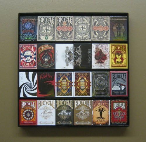 The Playing Card Frame - 24 Deck Acrylic Playing Card Display by Collectable Playing Cards