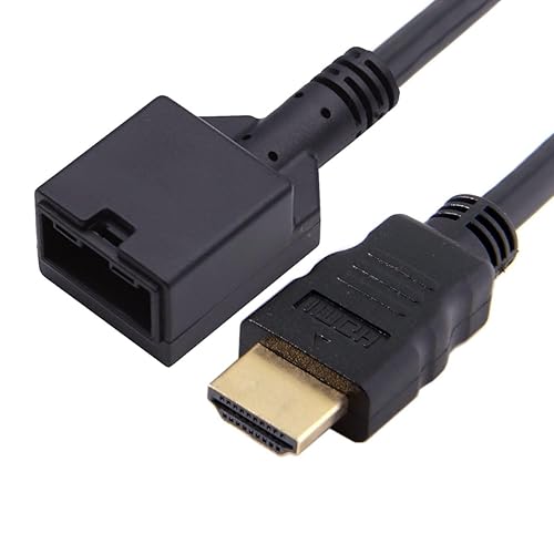 CY Cable 4K HDMI 1.4 Tipo-E Hembra a Tipo A Macho Cable de Audio de Video para Sistema de Conexión Automotriz Conector Grado 1.6 ft