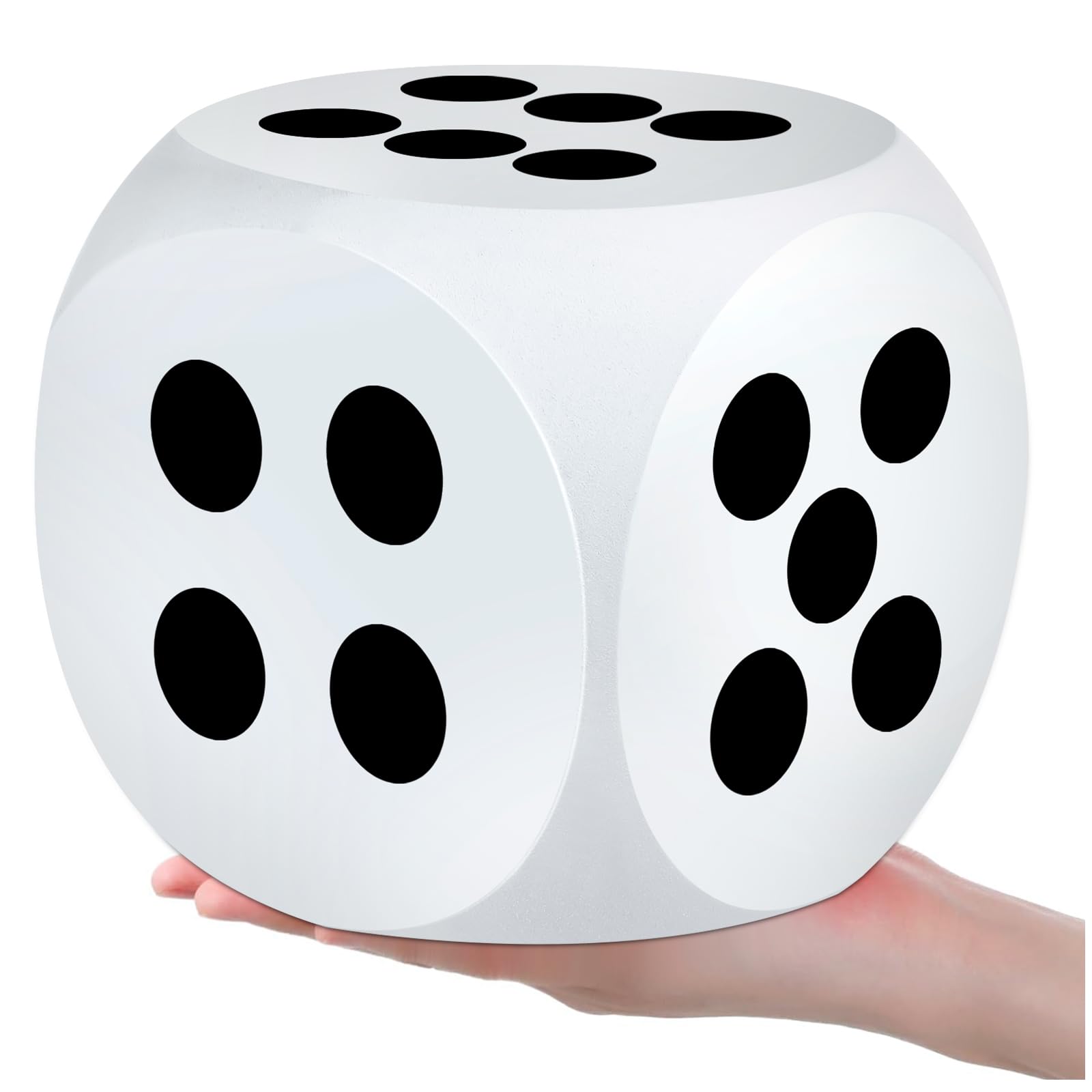 Eva Foam Jumbo Dice for Game Nights and Learning Sessions, 6 Inch Giant Dice, 1PCS
