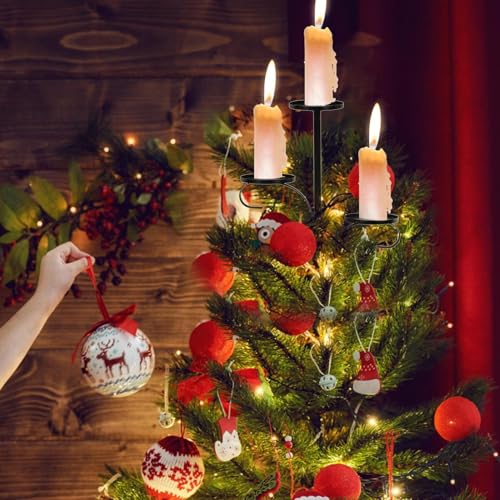 Soporte para punta de árbol de Navidad en hierro forjado para reuniones familiares 8