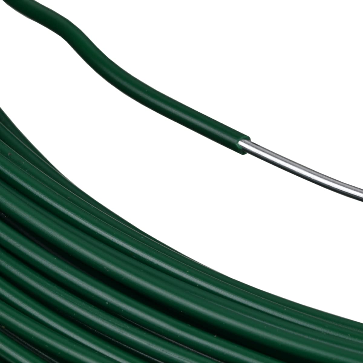 Corderie Italiane 002014096 Filo Ferro Plastica, Verde, 2,7 mm, 100 metri