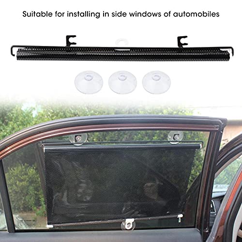 Emoshayoga 40 x 60 cm com 3 ventosas protetor solar rolo protetor solar para carro automóvel